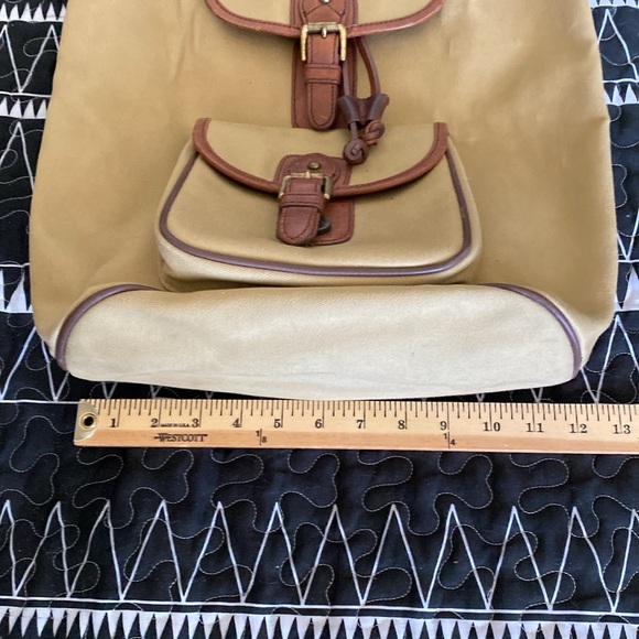VINTAGE GUESS Canvas with Leather Trim Backpack - Picture 13 of 16